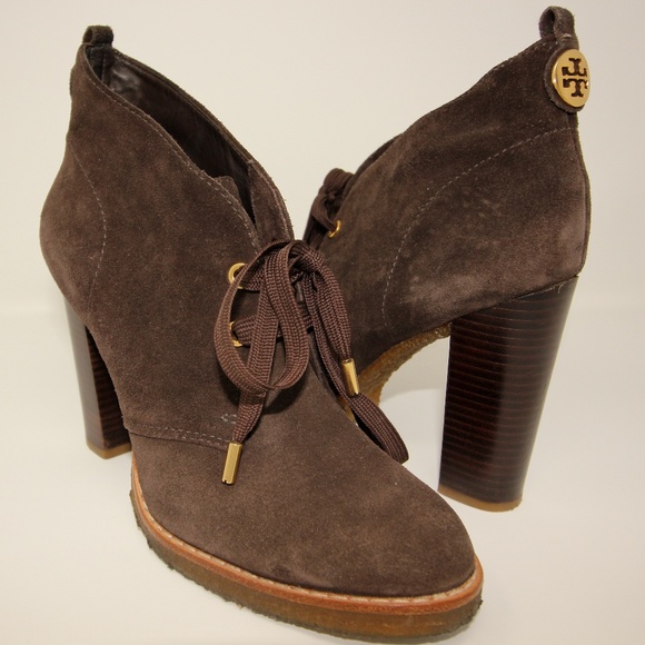 Tory Burch Shoes - Tory Burch Ankle Suede Bootie Rubber Sole 9.5